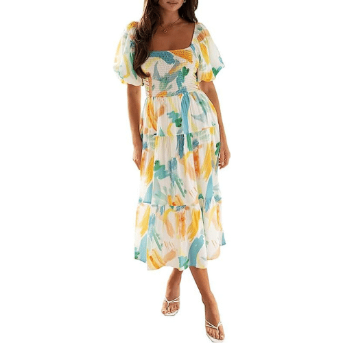 Statement Making Bold Floral Dresses