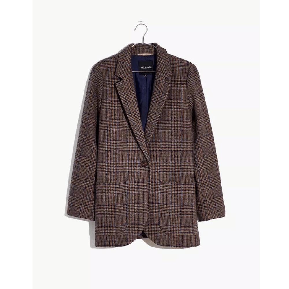 How to Style A Plaid Blazer
